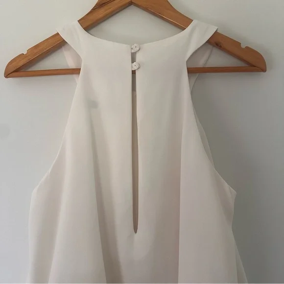 Trina Turk Ivory Bridal Jumpsuit Size 6 Civil Wedding Rehearsal Dinner